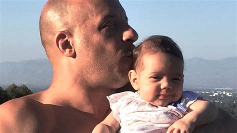 Vin Diesel Shares Shirtless Pic Holding Baby Pauline Following Body-Shaming