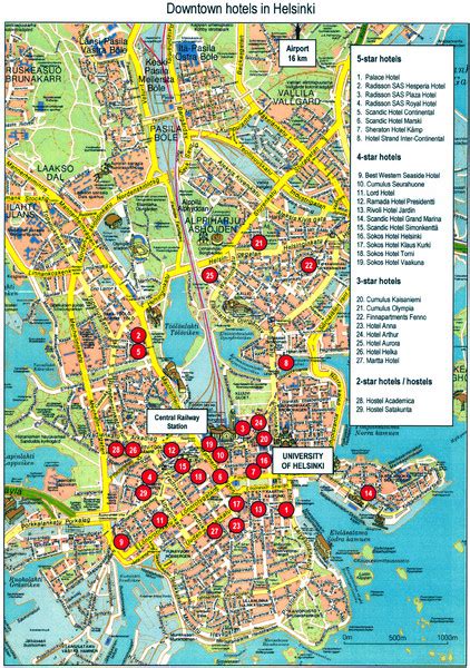 Helsinki Finland Tourist Map - Helsinki FInland • mappery