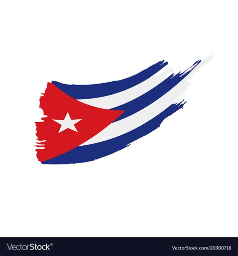 Cuba flag Royalty Free Vector Image - VectorStock