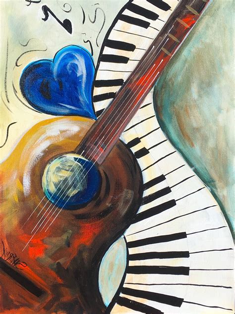 15 Ideas of Abstract Musical Notes Piano Jazz Wall Artwork