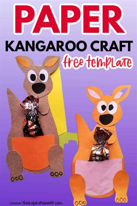 Kids Paper Kangaroo Craft Activity · The Inspiration Edit