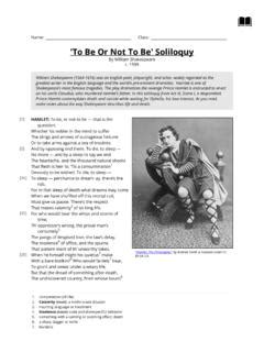 To Be Or Not To Be Soliloquy / to-be-or-not-to-be-soliloquy.pdf / PDF4PRO