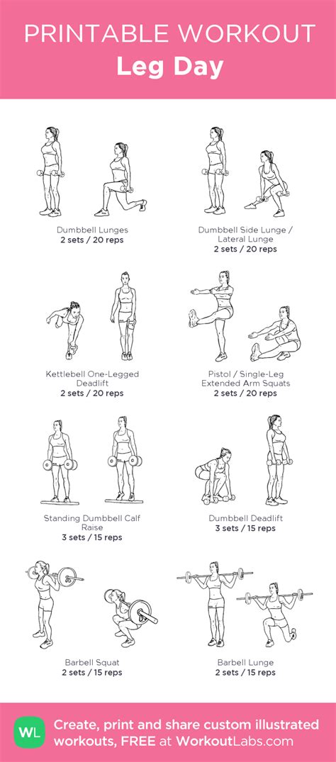 Leg Day Workout Plan