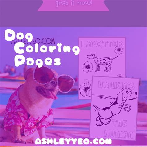 Dog Coloring Pages - Ashley Yeo