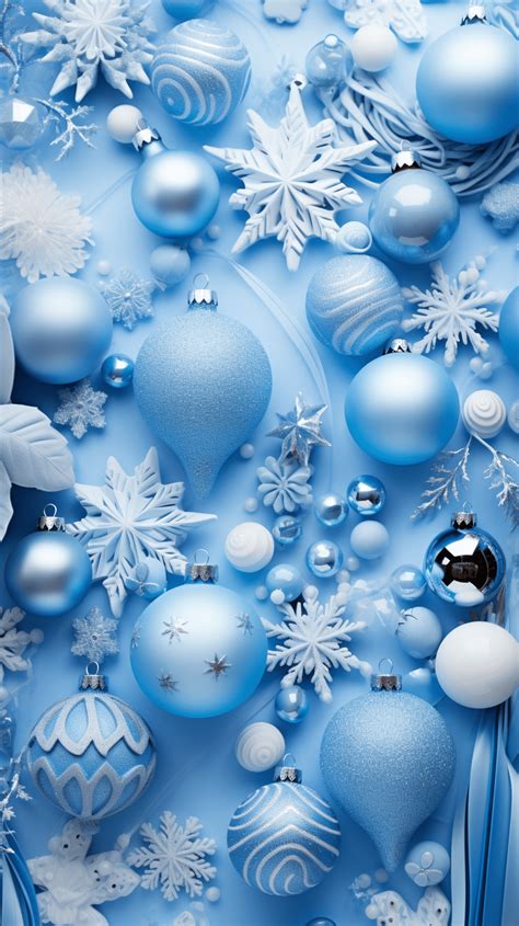 Blue Christmas Ornaments