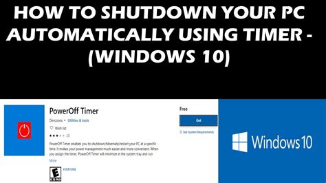 Pc auto shutdown timer windows 10 - lassagps