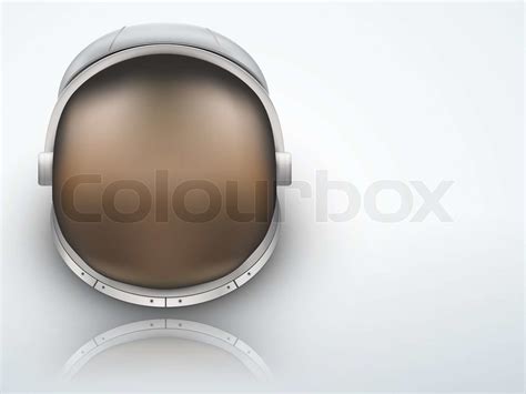 Light Background Astronaut helmet with reflection glass | Stock image | Colourbox