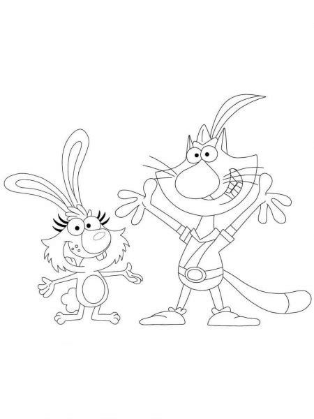 Nature Cat coloring pages