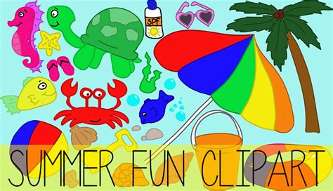 summer clip art set free - Clip Art Library