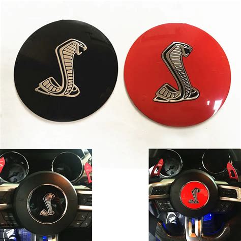 3.35" 3D Cobra Symbol Car Styling Auto Steering Wheel Center Decorative Badge Decal Sticker for ...