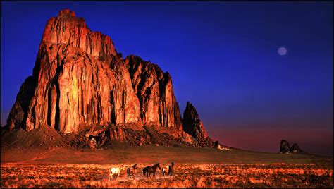 Shiprock, New Mexico - Sunrise by kimjew on DeviantArt