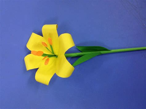 How to make lily paper flower, Easy origami flowers for beginners making, DIY-Paper Crafts