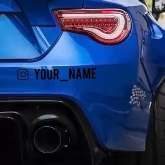 Custom Name Instagram Username Set of Decals Stickers