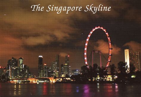 The World In Our Mailbox: Singapore Skyline at Night