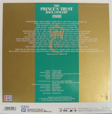 The Prince's Trust Rock Concert 1988 (Laserdisc) : Harvey Goldsmith : Free Download, Borrow, and ...