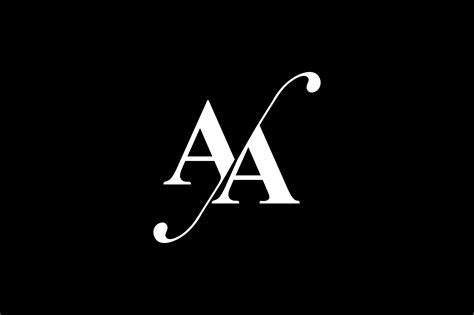 AA Monogram Logo design By Vectorseller | TheHungryJPEG.com in 2020 ...