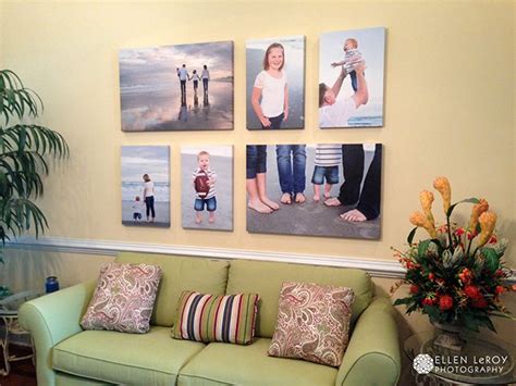 Photo Wall Display Ideas | Click it Up a Notch® | Photo wall display, Canvas photo wall, Decor