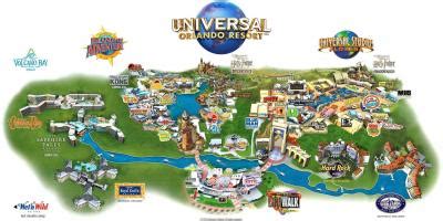 Universal Orlando map - Map of Universal Orlando (Florida - USA)