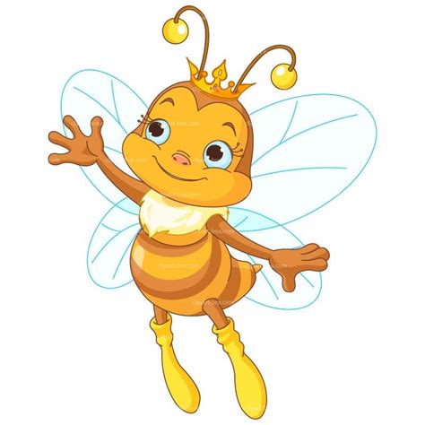 CLIPART QUEEN BEE | Royalty free vector design | Cute bee, Honey bee images, Bee cartoon