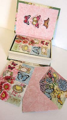 Punch Studio BUTTERFLY'S NOTE CARDS. SET OF 20. Keepsake Book Box. BEAUTIFUL! | #520902329