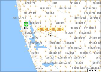 Ambalangoda (Sri Lanka) map - nona.net