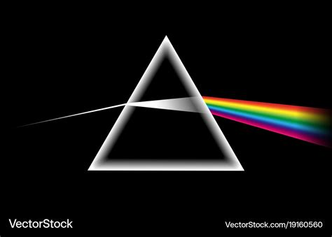 Rainbow light prism Royalty Free Vector Image - VectorStock