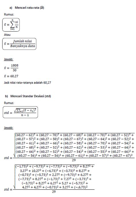 Contoh Perhitungan Uji Presisi (Pengolahan Data) - TeachMeSoft