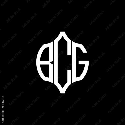 BCG letter logo. BCG best black background vector image. BCG Monogram logo design for ...