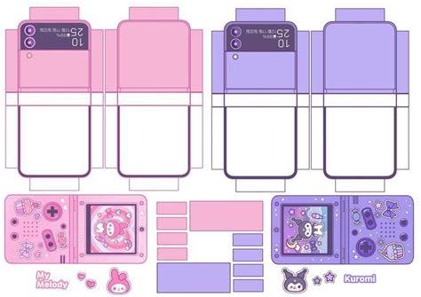 Paper phone kuromi and my melodi | Paper dolls diy, Paper toys template, Hello kitty crafts