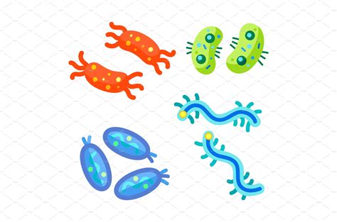 Microscopic Life Form Germ Cartoon – MasterBundles