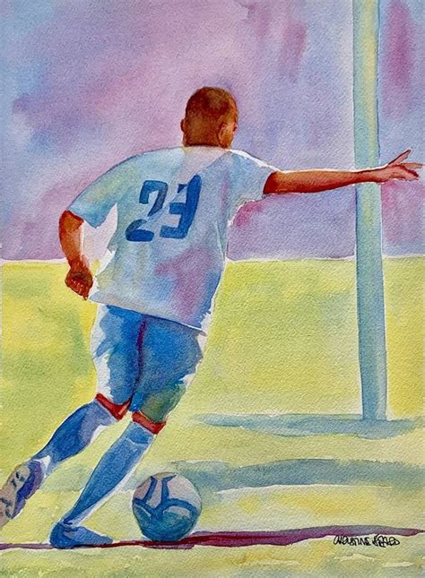 Soccer Painting | Football paintings, Painting, Painting illustration