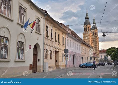 Aged Architecture of Sibiu Old Town with Impressive Medieval Historical ...