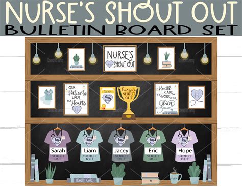 Nurse Sign Healthcare Hero Bulletin Board Nurse Bulletin - Etsy UK