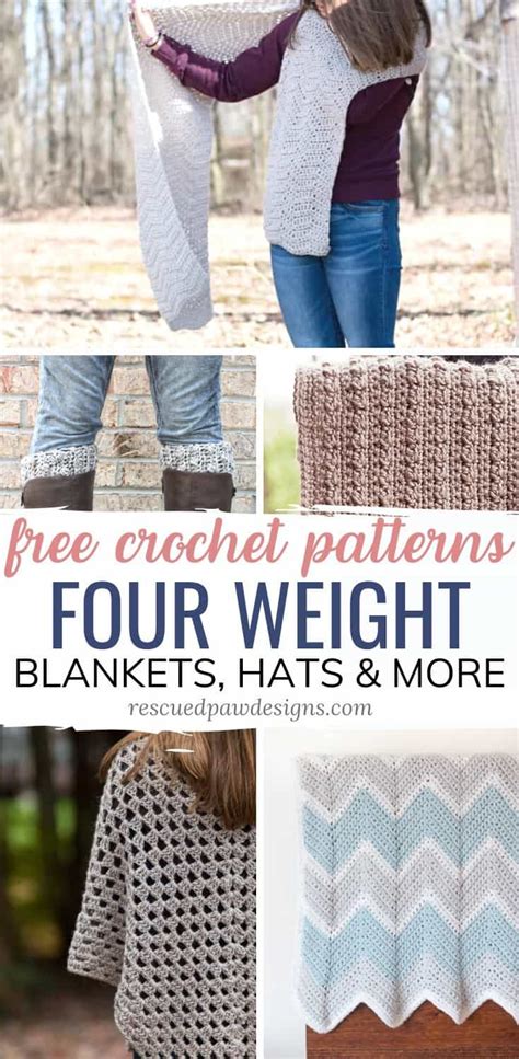 Free Crochet Patterns using Worsted Weight Yarn - Easy Crochet Patterns