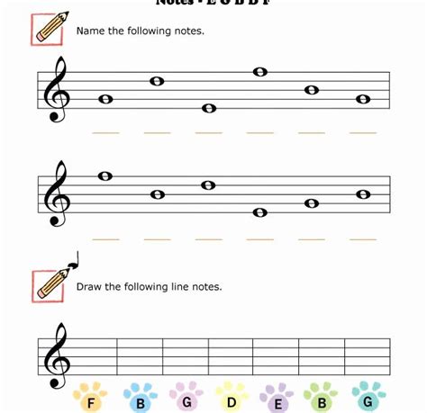 49 Treble Clef Notes Worksheet