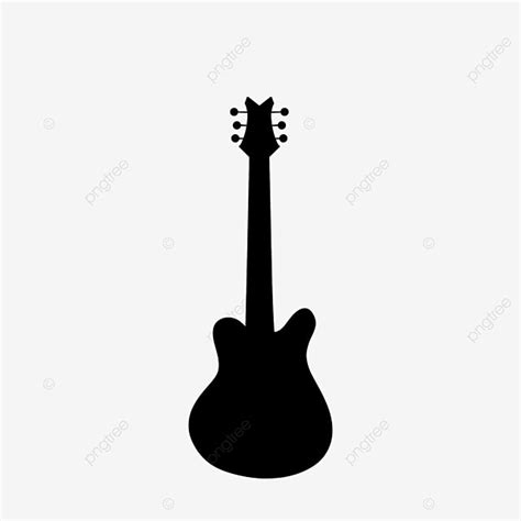 Guitars Silhouette PNG Transparent, Guitar Silhouette Vector Material ...