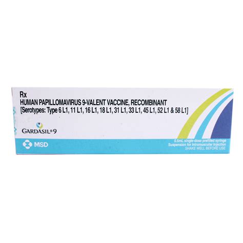 Gardasil 9 PFS Injection | Uses, Side Effects, Price | Apollo Pharmacy