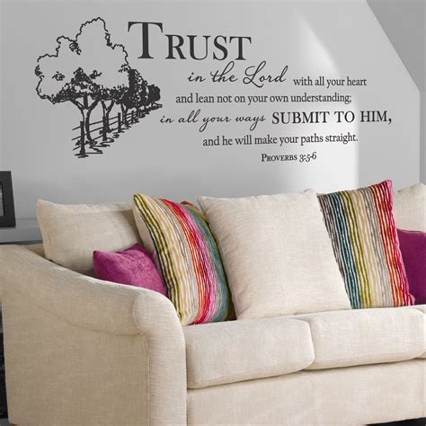 Proverbs 3:5-6 Wall Decal Trust In The LordProverbs 3:5-6 - Trust in ...