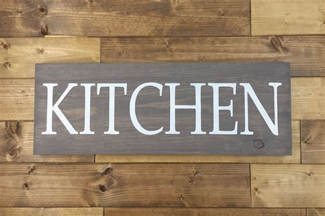 Kitchen Sign Painted Kitchen wall decor | Etsy