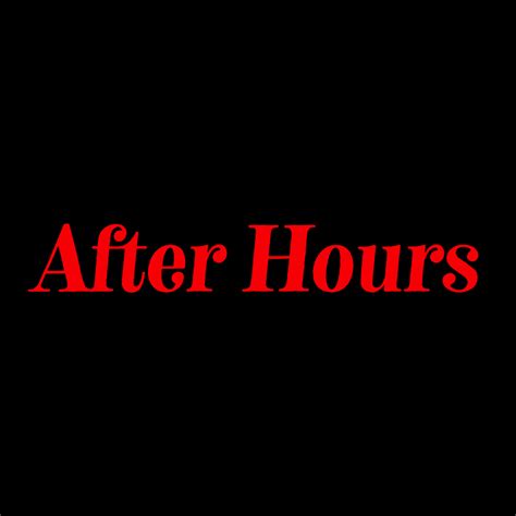 The Weeknd — «After Hours» (2020) alternative logo | Neon signs, The weeknd, After hours