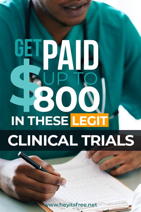 Legit Clinical Trials to Earn Money • Hey, It's Free!