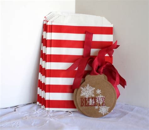 Items similar to Christmas cookie bags, Christmas treat bags, Christmas gift tags and bags ...