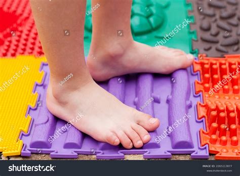 Child Does Leg Exercises On Orthopedic Stock Photo 2265113877 ...