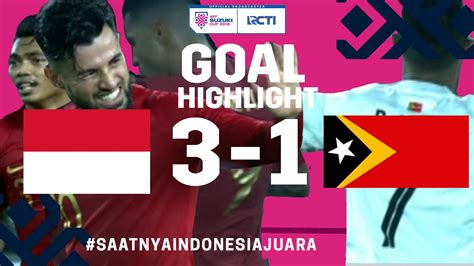 HIGHLIGHT GOAL INDONESIA VS TIMOR LESTE - YouTube