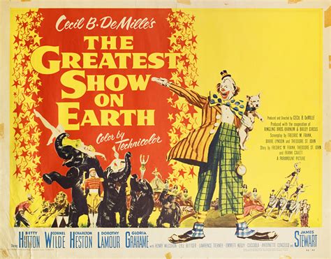 The Greatest Show on Earth Original 1952 U.S. Half Sheet Movie Poster - Posteritati Movie Poster ...