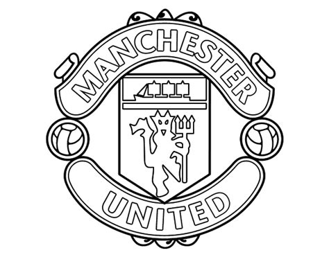 Manchester United FC crest coloring page - Coloringcrew.com - Coloring Library