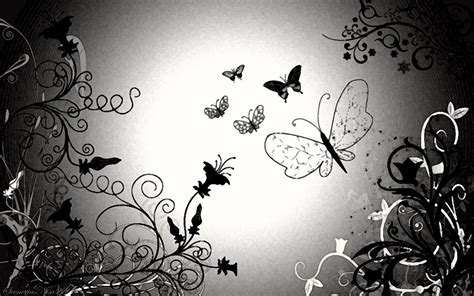 Black And White Butterfly Wallpaper HD #9398 HD Wallpaper | Download ...