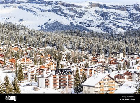 Ski Resort Laax. Switzerland Stock Photo - Alamy