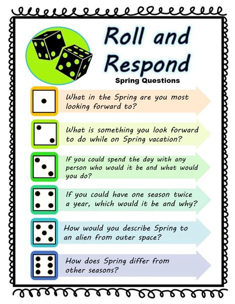 Small Group Counseling : Roll and Respond Icebreakers