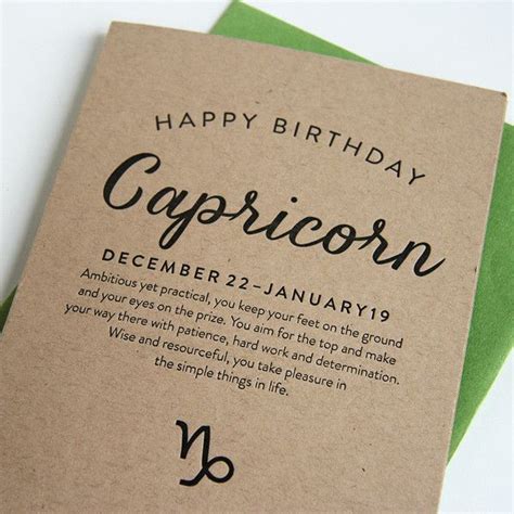 Capricorn | Astrology birthday card, Astrology birthday, Capricorn birthday